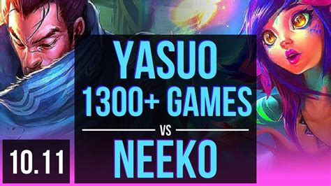 Yasuo Vs Neeko Mid 29m Mastery Points 1300 Games 2 Early Solo