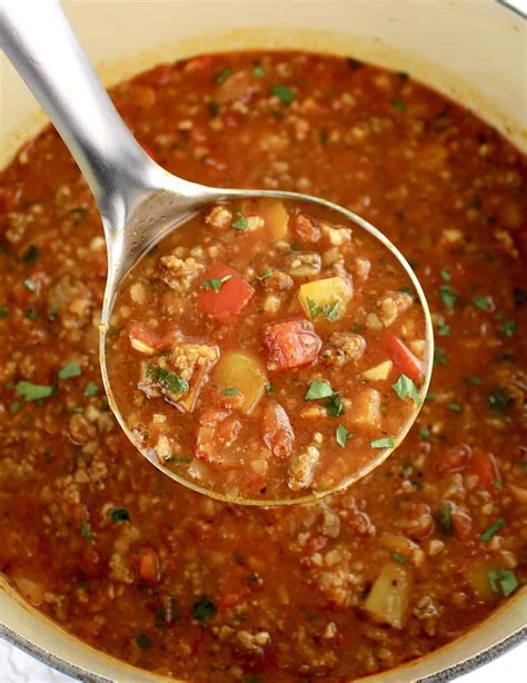 Stuffed Pepper Soup Keto Cooking Christian