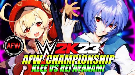 Klee Vs Rei Ayanami Wwe K Anime Genshin Impact Vs Evangelion