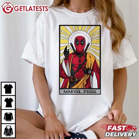 Marvel Jesus Funny Deadpool Christian T Shirt In 2024 Jesus Funny