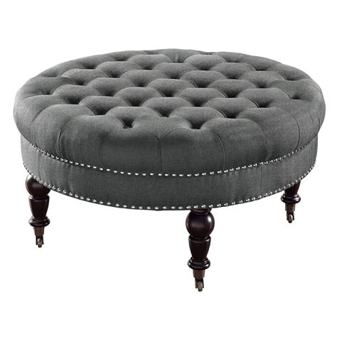 10 Ideas Of Tufted Round Ottoman Coffee Table