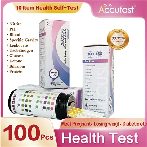 Accusure Pc Urine Test Strip Kit Item Health Check Self Test For