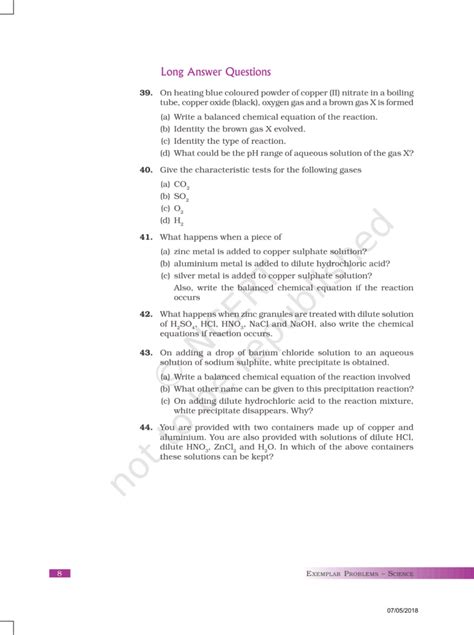 Ncert Exemplar Class 10 Science Chapter 1 Esaral