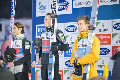 FIS Anze Lanisek Wins In Garmisch Partenkirchen