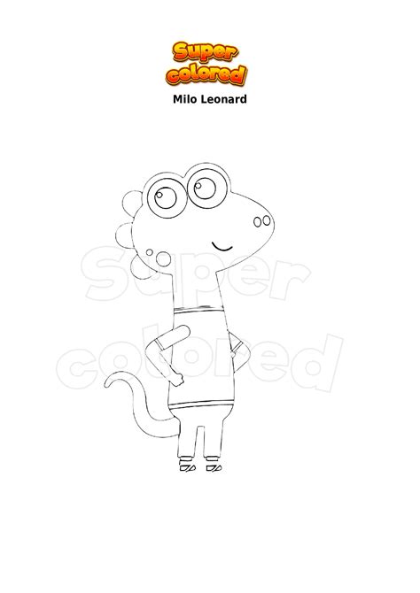 Disegno Da Colorare Milo Leonard Supercolored