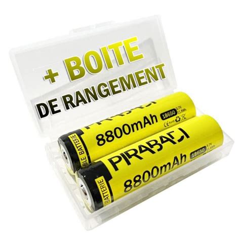 2 PILES ACCUS LI ION 18650 3 7V 8800mAh BATTERIE RECHARGEABLE SKK1