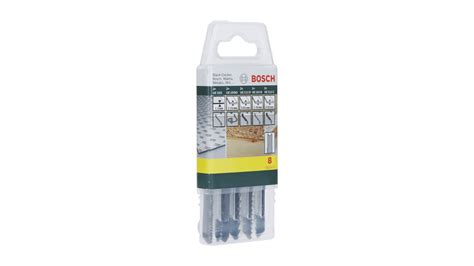 Kit de 8 lames de scie sauteuse pour bois métal plastique emmanchement