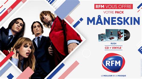 Concours RFM Gagner Un Pack CD Et Vinyle De L Album Rush De Maneskin