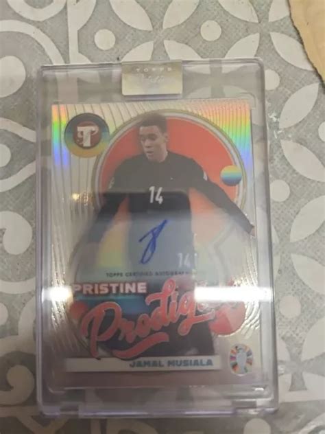 Topps Pristine Prodigies Jamal Musiala Autographed Encased Germany