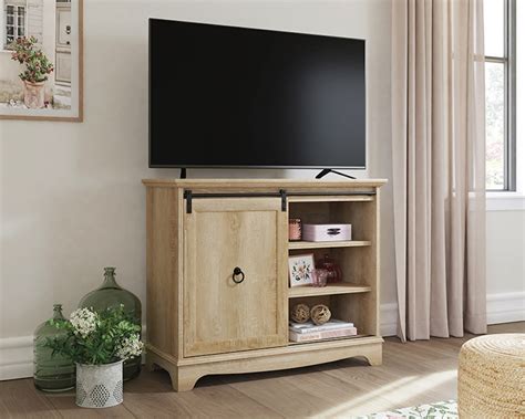 Shop Our Classic Orchard Oak Tv Stand With Storage By Sauder 425132