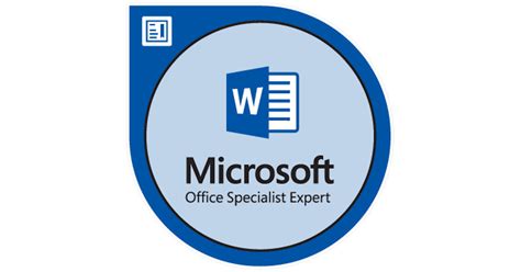 Microsoft Office Specialist Microsoft Word Expert Office 2019 Credly