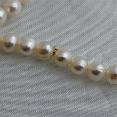 K Gold Freshwater Pearl Torsade Necklace Vintage Si Gem