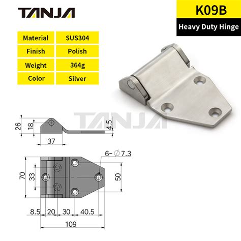 Factory Direct Electrical Cabinet Box Stainless Steel Hinge Heavy Duty Hinge For Machine China