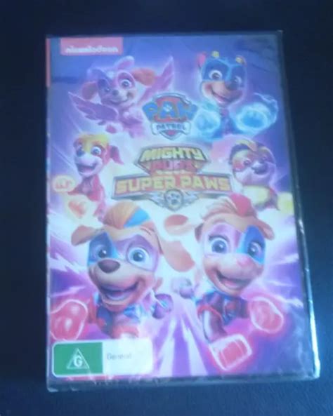 NICKELODEON PAW PATROL Mighty Pups Super Paws DVD NEW Region 4 6 50