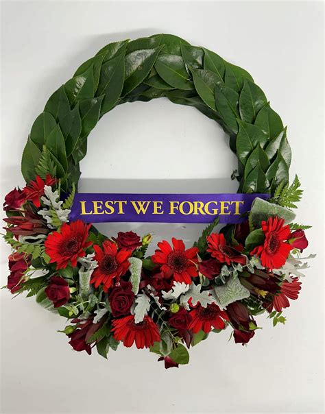 Anzac Wreath 45cm Traditional Jan Maree Flowers