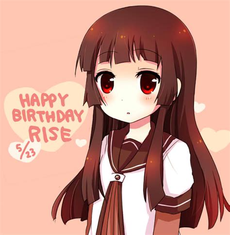 Safebooru Birthday Black Hair Dated Happy Birthday Looking At Viewer