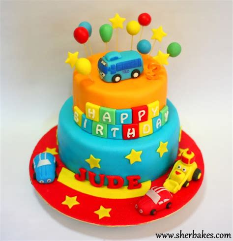 Sherbakes: Cars, Vehicle, Tayo Bus Cake