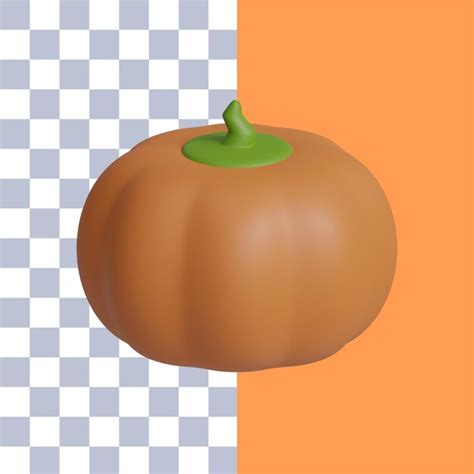 Premium Psd 3d Rendering Autumn Pumpkin Icon