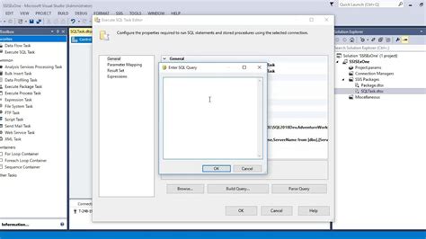 SSIS Execute SQL Task Apply Expression And Constraint Example 1 YouTube