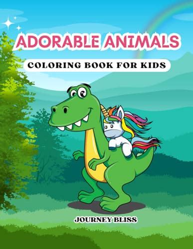 Adorable Animals Coloring Book for kids: A Cute Animals Coloring Book ...