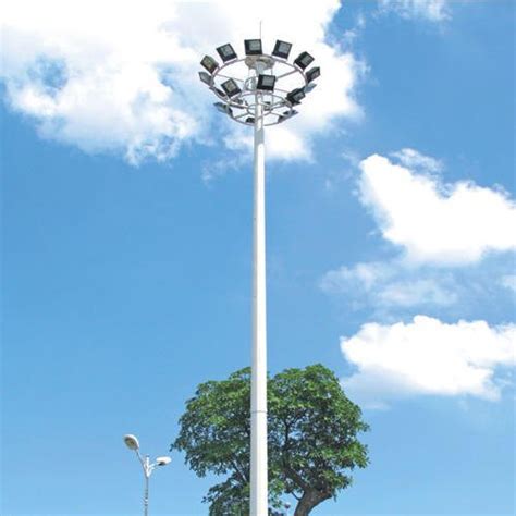 Mild Steel Polygonal High Mast Lighting Pole For Outdoor At 43000