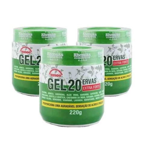 Kit Gel Ervas Extra Forte Rhenuks G Cosm Ticos Para