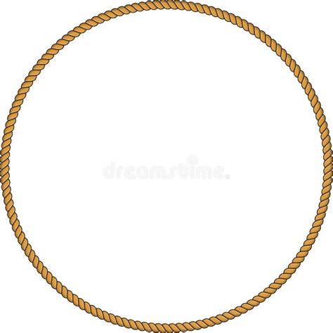 Twisted Rope Circle Round Frame Knots Stock Illustrations 234 Twisted