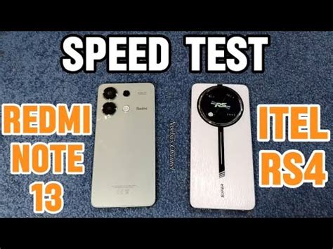 Itel Rs Vs Redmi Note Speed Test Youtube