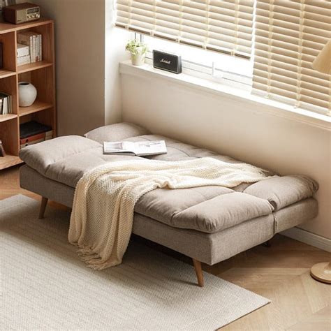 two-fold sofa bed modern minimalist home multi-functional sofa living room small apartment ...