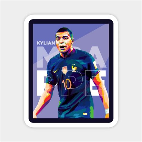 Mbappe Wpap Pop Art Mbappe Magnet TeePublic