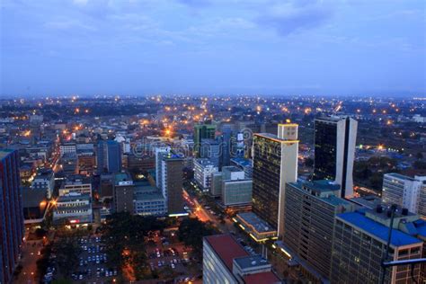 Nairobi Kenya at Night editorial stock photo. Image of nairobi - 34067383