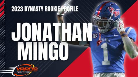 Jonathan Mingo Dynasty Rookie Profile Draft Yards Per Fantasy