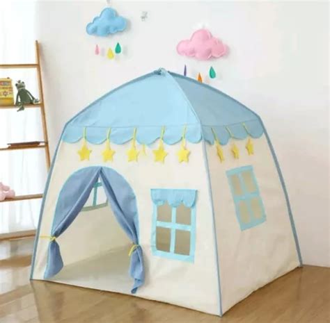 Barraca Tenda Casa Cabana Infantil Azul Mercadolivre