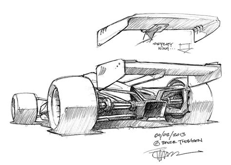 F1 Car Sketch at PaintingValley.com | Explore collection of F1 Car Sketch