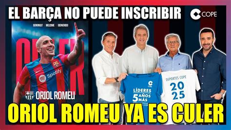 NO INSCRIBIRÁN LA CAVERNA ASUSTA AL BARCELONISMO ORIOL ROMEU