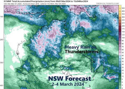 North Eastern NSW Weather to have Heavy Rain and Thunderstorms