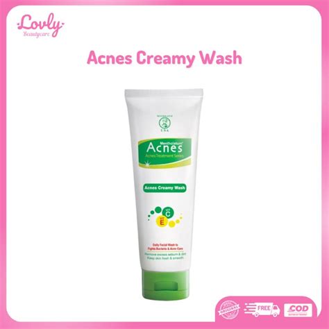 Jual Acnes Creamy Wash Foaming Washing Acnes Facial Wash 50g 100g