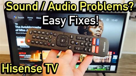 Hisense TV How To FIX Audio Sound Problems No Sound Audio Out Of