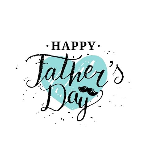 Vector Happy Fathers Day Kalligrafie Voor Wenskaart Feestelijke Poster