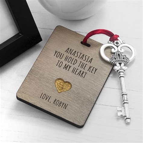 The Key To My Heart Personalised Keepsake Find Me A T