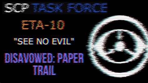 SCP TASK FORCE DiSAVoWeD PApEr TRaiL YouTube