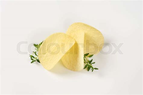 Thin Potato Chips Stock Image Colourbox