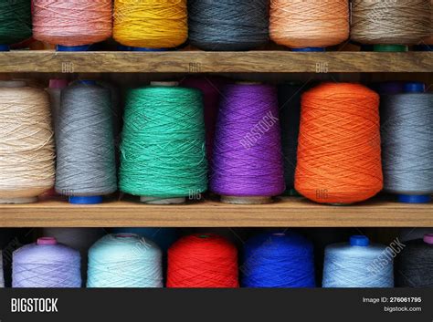 Set Colored Threads Image Photo Free Trial Bigstock