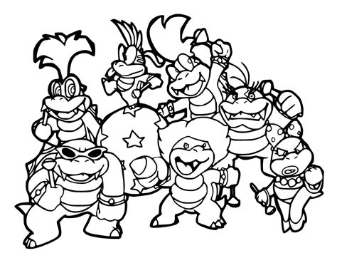 Koopalings Coloring Pages Coloringlib