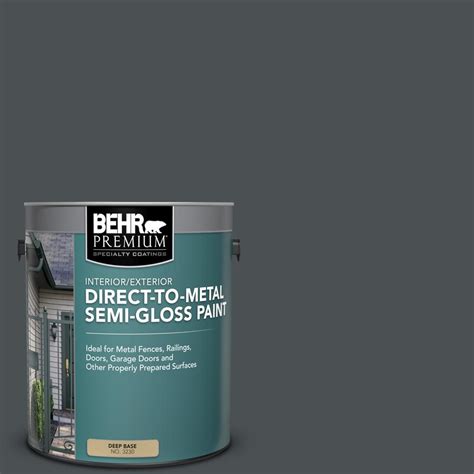 Behr Premium Gal Ppu Cracked Pepper Semi Gloss Direct To Metal