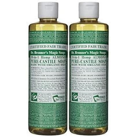 Dr Bronners Magic Soap All One Csal1676116 16 Oz Almond Dr Bronners Pure Castile Liquid Soaps