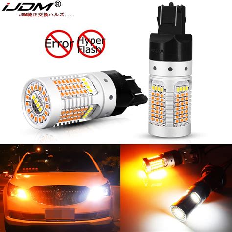 IJDM Switchback LED Bulb For Turn Signal DRL Car Light T20 Led 7443 W21