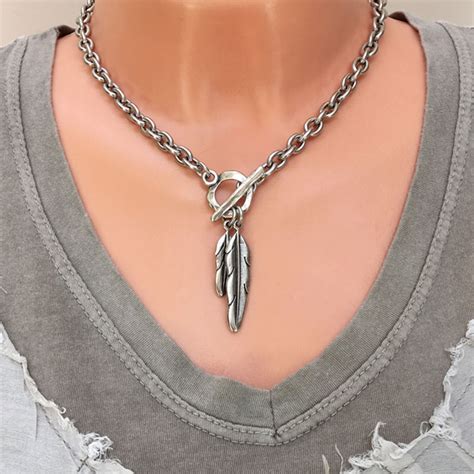 Danon Jewellery Silver Plated Feathers Chunky Necklace - Lizzielane.com