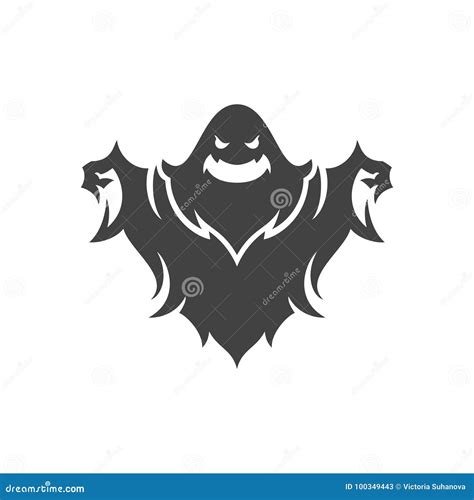 Scary Ghost Ghost With Sticking Out Tongue Line Art Icons For Apps