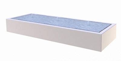 Aluminium Fountain Trough Watertable Natural Grey W100 H40 L400 Cm